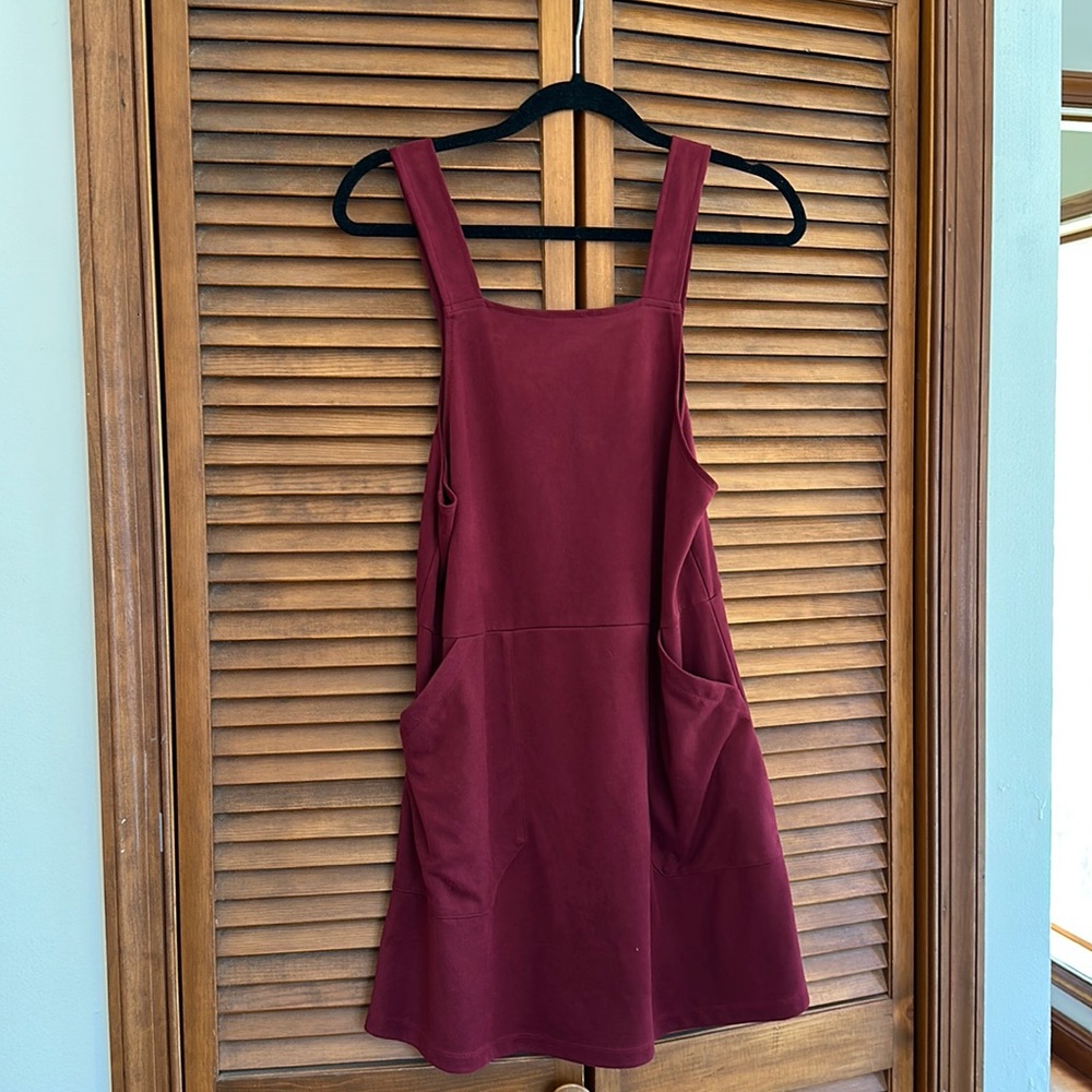 Velvet jumper dress